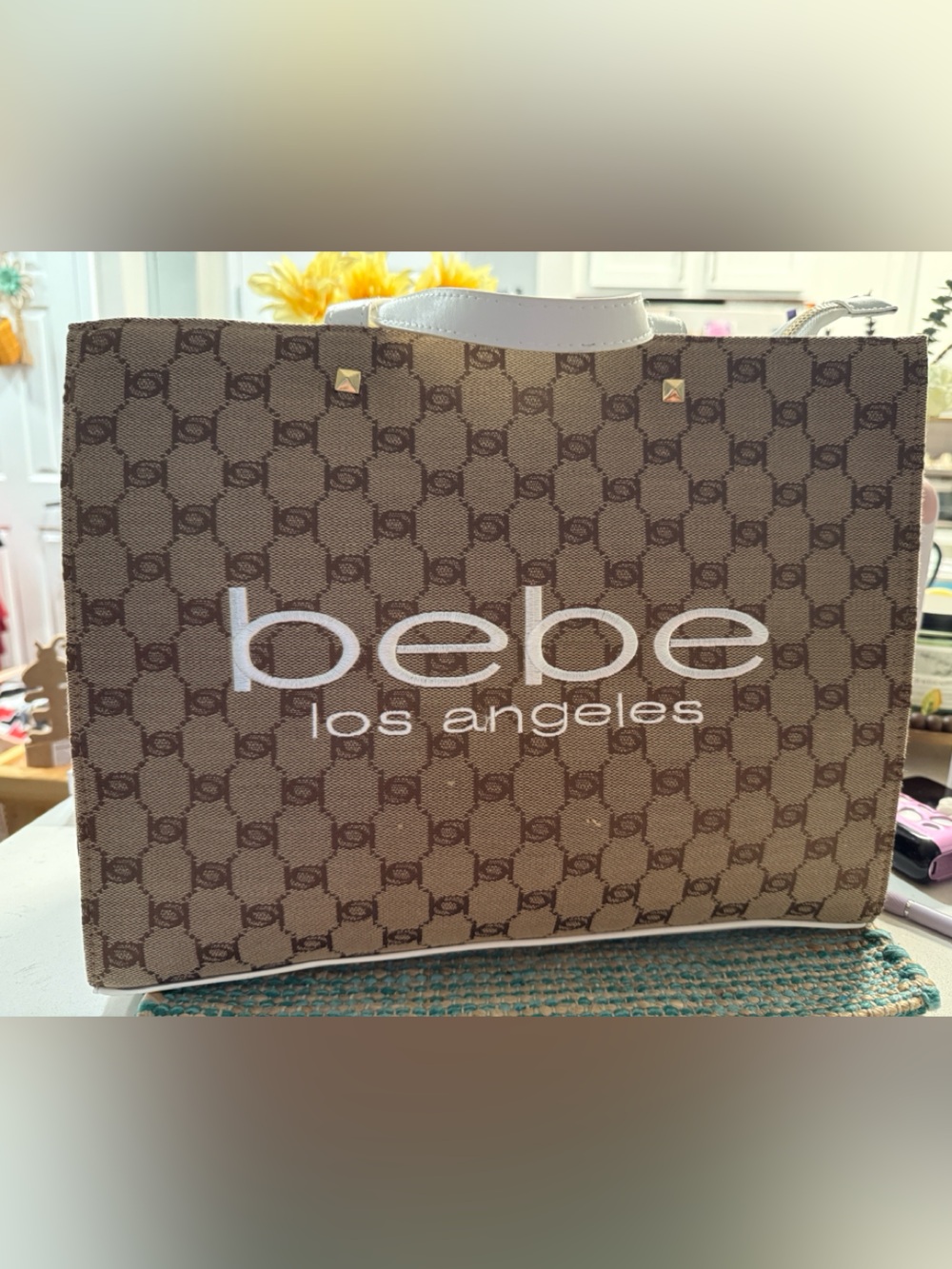 🌸NEW🌸 BEBE Womans’ Brown Logo Tote Bag